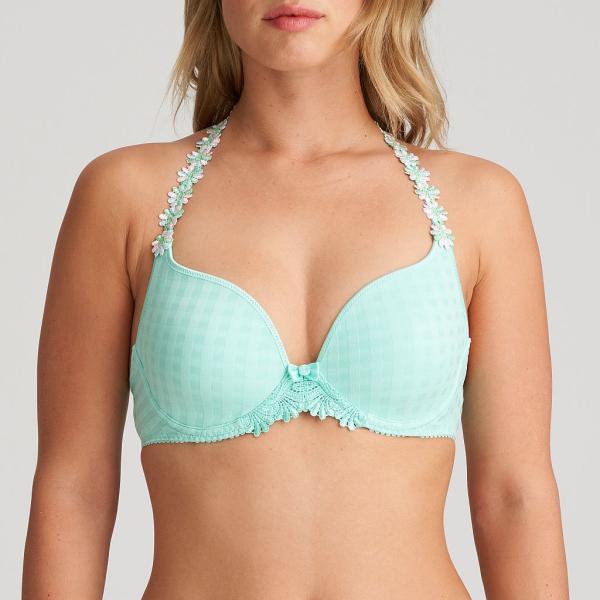 Marie Jo Avero padded wire bra heart shape A-E cup, color miami mint