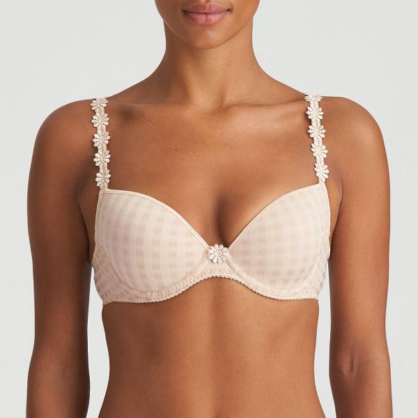 Marie Jo Avero padded bra deep plunge B-F cup, color caffe latte