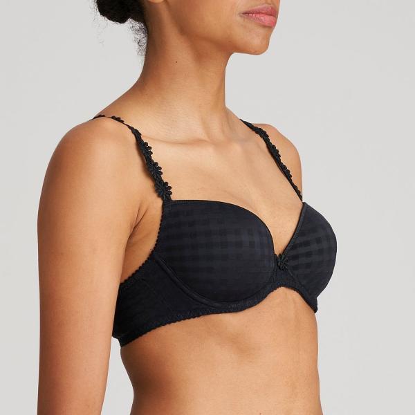 Marie Jo Avero padded bra deep plunge B-F cup, color black