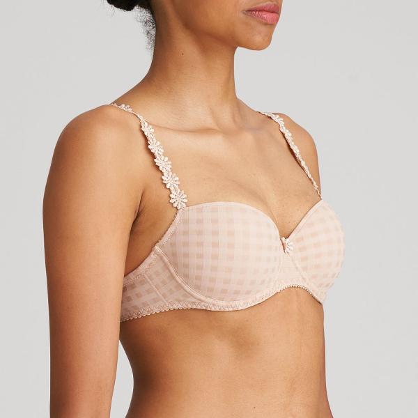Marie Jo Avero padded bra - balcony A-F cup, color caffe latte