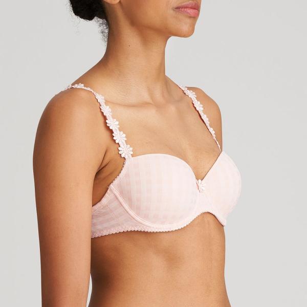 Marie Jo Avero padded bra - balcony B-F cup, color pearly pink