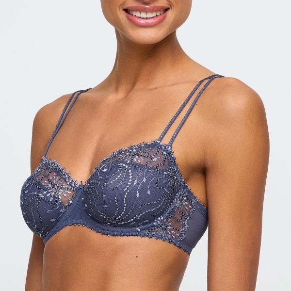 Marie Jo Jane balcony half padded A-E cup, color blue shadow