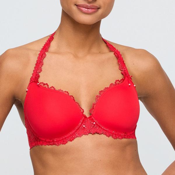Marie Jo Jane padded wire bra heart shape A-E cup, color true red