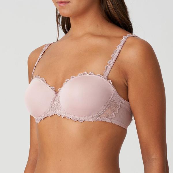 Marie Jo Jane padded bra - strapless B-E cup, color bois de rose