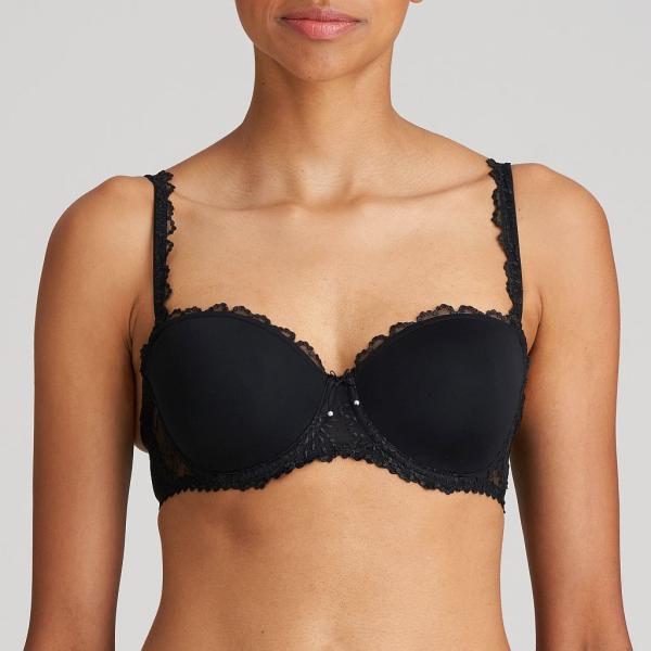 Marie Jo Jane wire bra strapless, color black