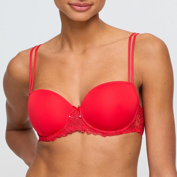 Marie Jo Jane padded bra - balcony B-F cup, color true red