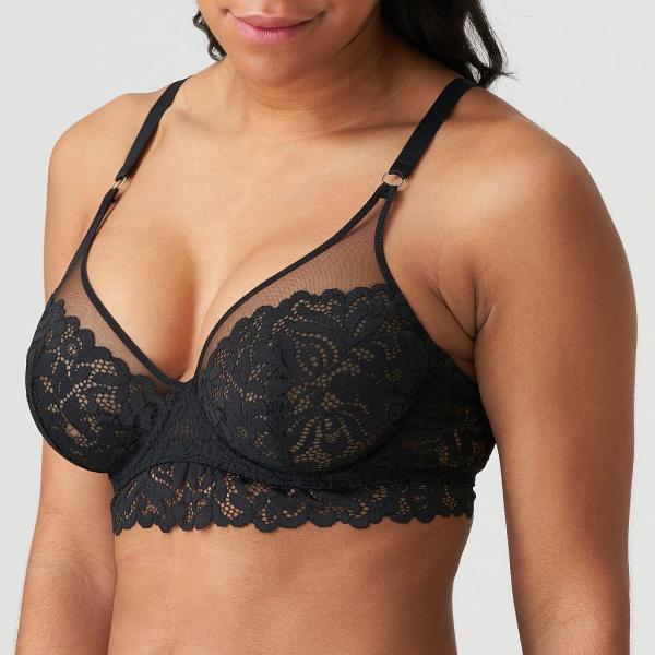 Marie Jo Elis longline wire bra B-F cup, color black