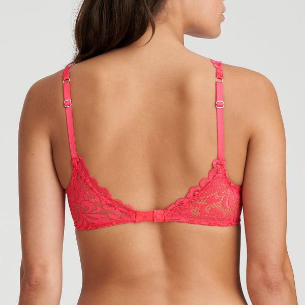Marie Jo Elis padded wire bra heart shape, color spicy berry