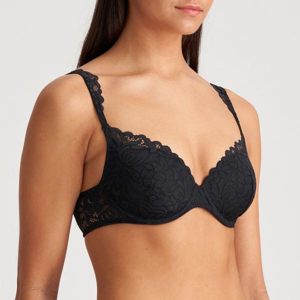 Marie Jo Elis padded wire bra heart shape A-F cup, color black