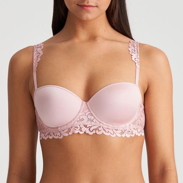 Marie Jo Elis padded bra - balcony B-F cup, color vintage pink
