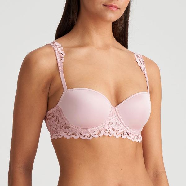 Marie Jo Elis padded bra - balcony B-F cup, color vintage pink
