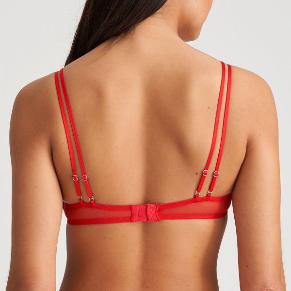 Marie Jo Danae deep plunge wire bra B-E cup, color red