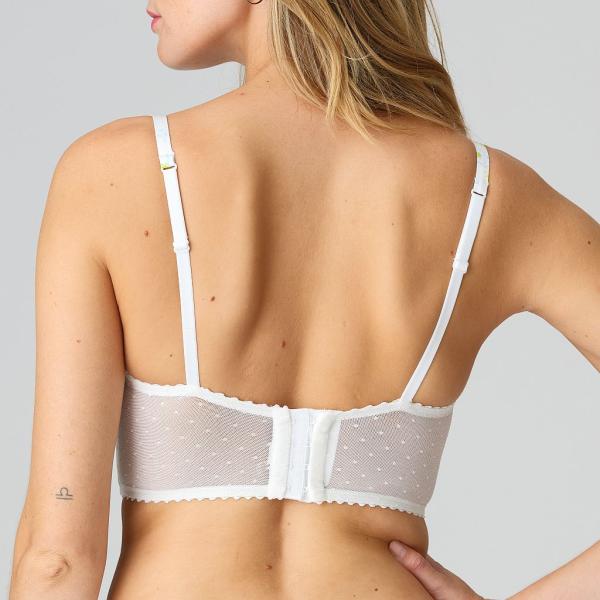 Marie Jo Chen balcony - horizontal seam B-E cup, color white yacht