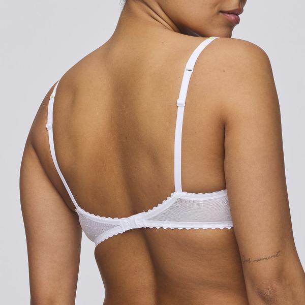 Marie Jo Chen padded wire bra heart shape A-E cup, color white yacht