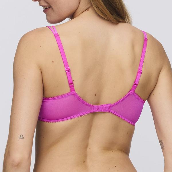 Marie Jo Etoile deep plunge wire bra B-E cup, color cactus flower