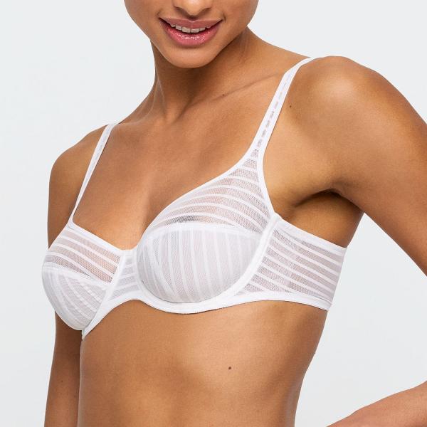 Marie Jo Basyl full cup wire bra B-E cup, color natural