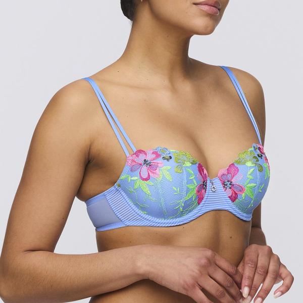 Marie Jo Odilly padded bra - balcony B-F cup, color santorini blue
