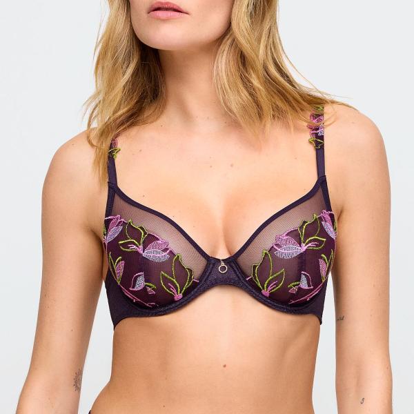 Marie Jo Loish Bügel BH tief dekolletiert Cup B-E, Farbe amethyst