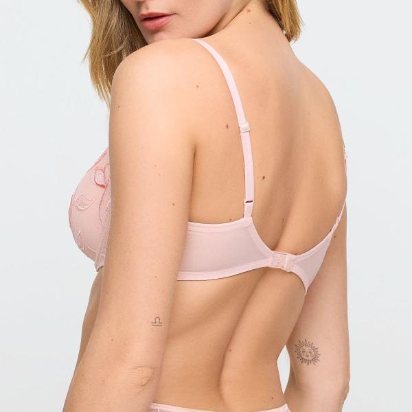 Marie Jo Loish padded wire bra heart shape A-E cup, color pearly pink