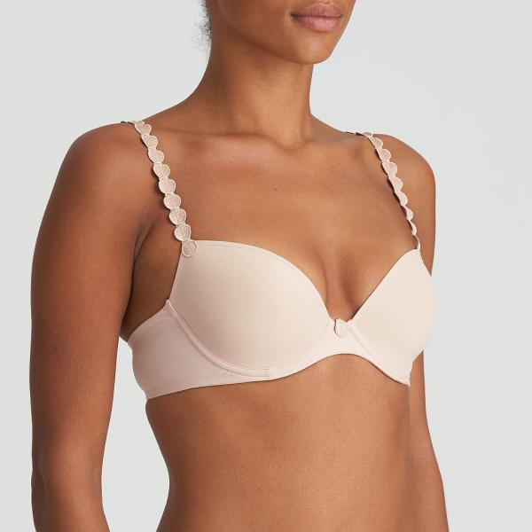 Marie Jo Tom padded bra round shape B-F cup, color caffe latte