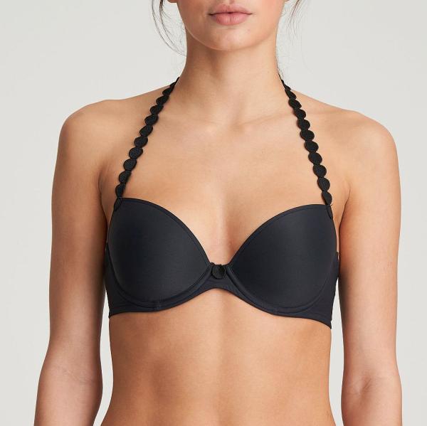 Marie Jo Tom padded bra round shape B-F cup, color charcoal