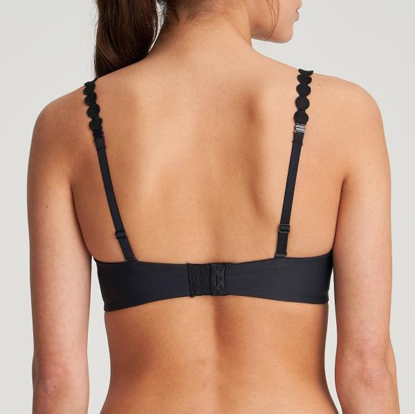 Marie Jo Tom padded bra round shape B-F cup, color charcoal