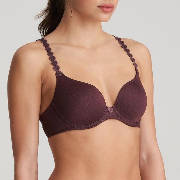 Marie Jo L'Aventure Tom unterlegter Bügel BH  Herzform Cup A-E, Farbe aubergine