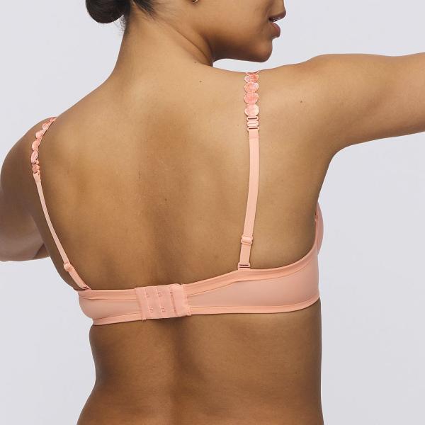 Marie Jo Tom padded wire bra heart shape A-F cup, color papaya smoothie