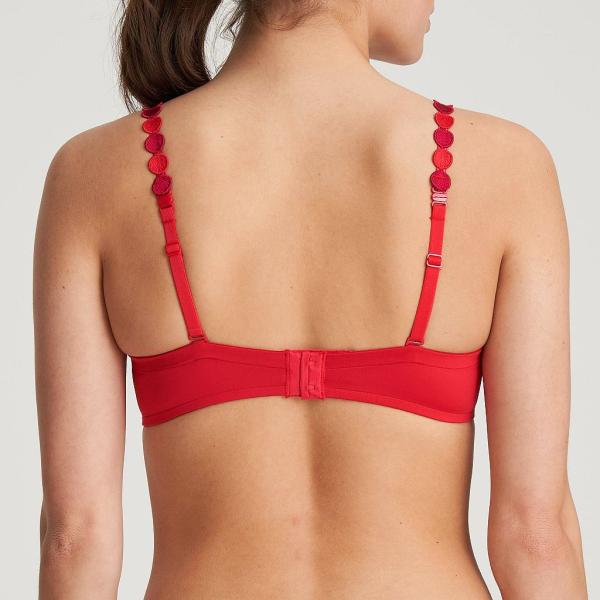 Marie Jo L'Aventure Tom padded wire bra heart shape A-F cup, color scarlet
