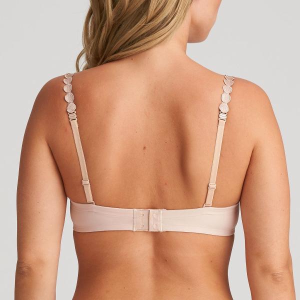 Marie Jo Tom strapless padded bra A-E cup, color caffe latte