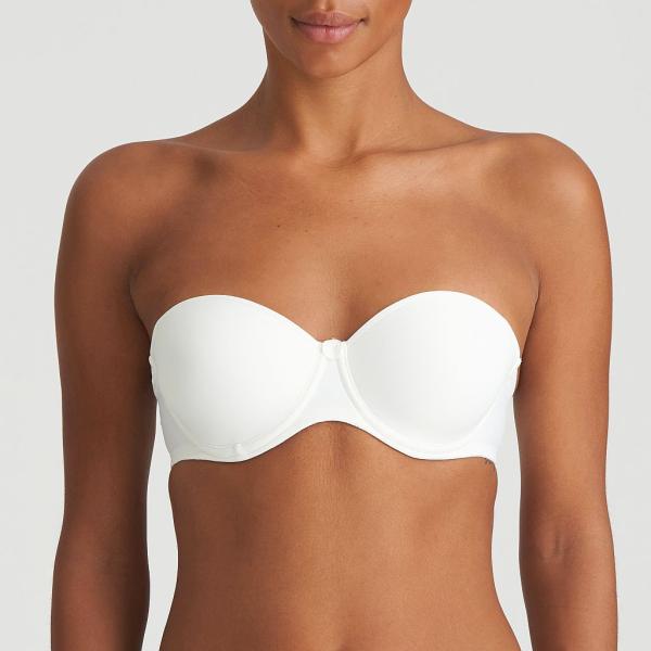 Marie Jo Tom strapless padded bra A-E cup, color natural