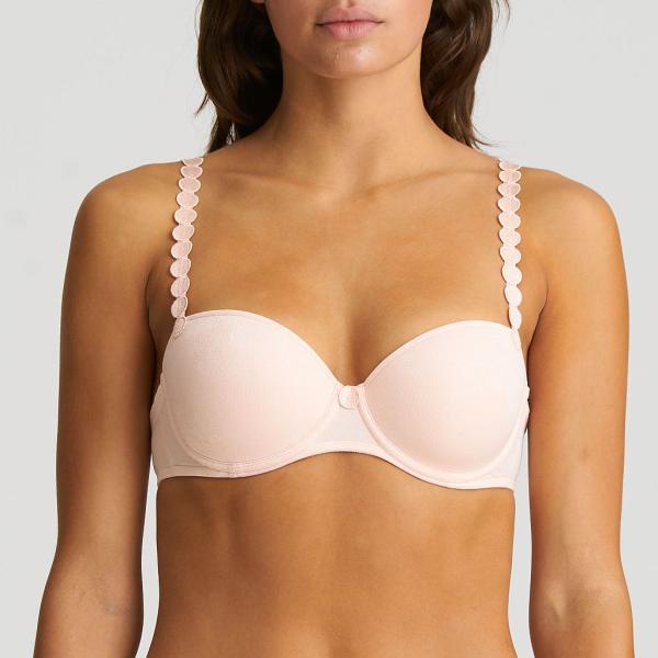 Marie Jo L'Aventure Tom padded bra - balcony, color crystal pink