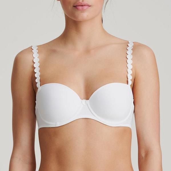 Marie Jo Tom padded bra - balcony A-E cup, color white