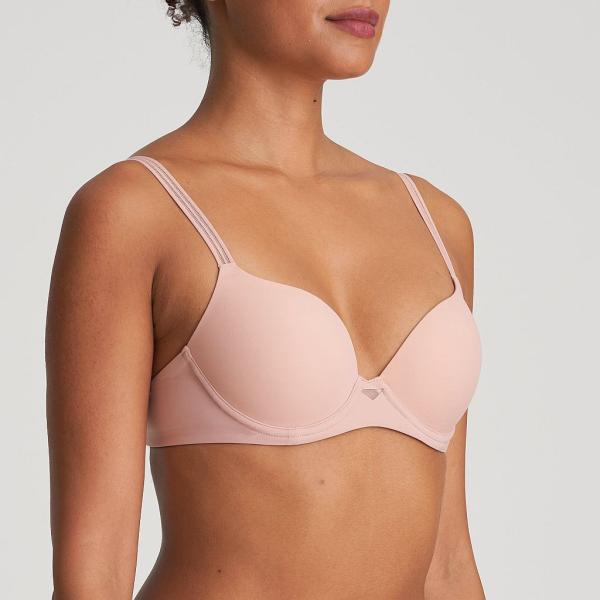 Marie Jo Louie padded wire bra heart shape A-E cup, color powder rose