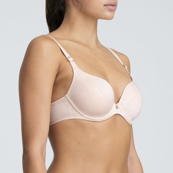Marie Jo L'Aventure Yoshua padded wire bra heart shape, color silky tan