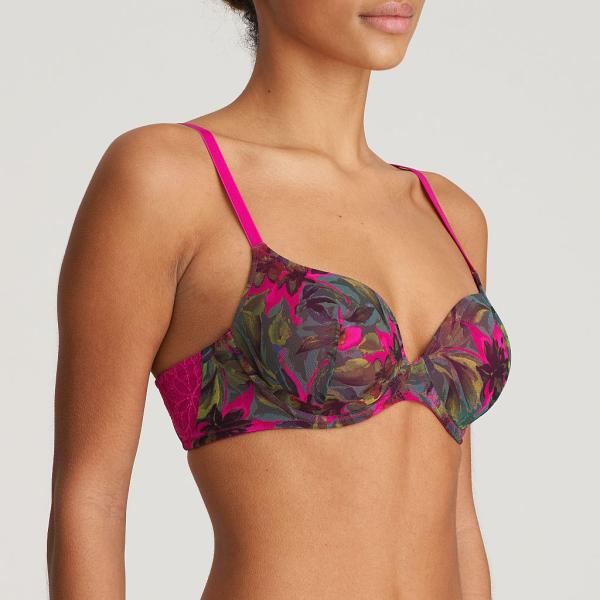 Marie Jo Cuzco padded wire bra heart shape A-E cup, color tropical fusion
