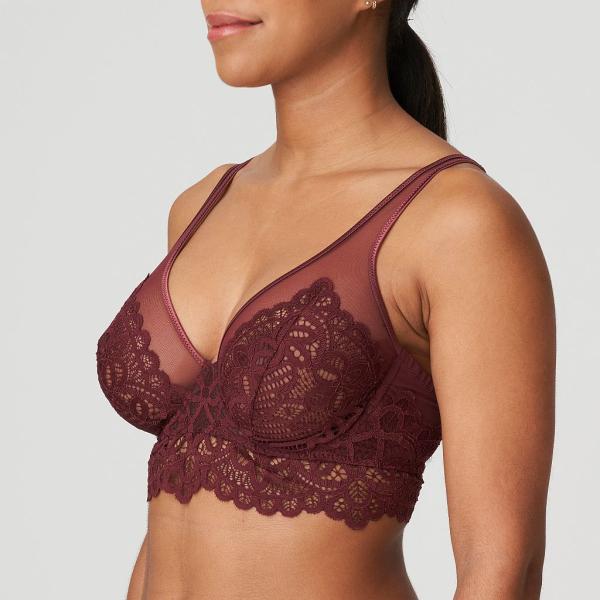 PrimaDonna Twist First Night triangle bra C-G cup, color merlot