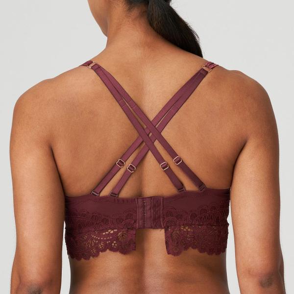 PrimaDonna Twist First Night triangle bra C-G cup, color merlot