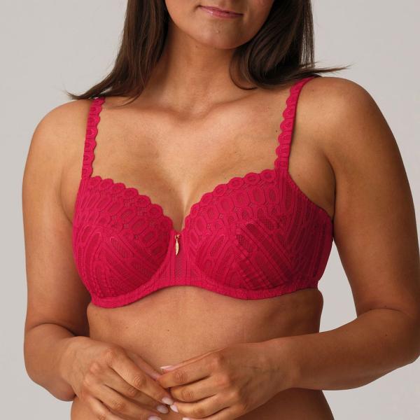 PrimaDonna Twist Los Ayala full cup wire bra C-H cup, color sangria