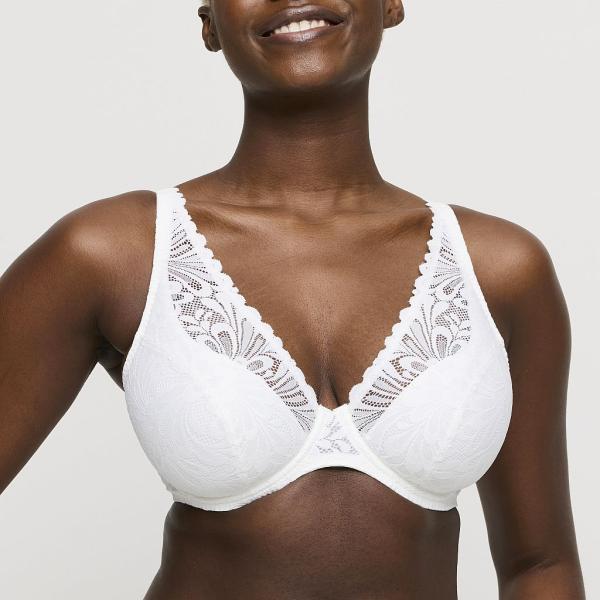 PrimaDonna Twist Rupi half padded wire bra deep plunge C-G cup, color natural