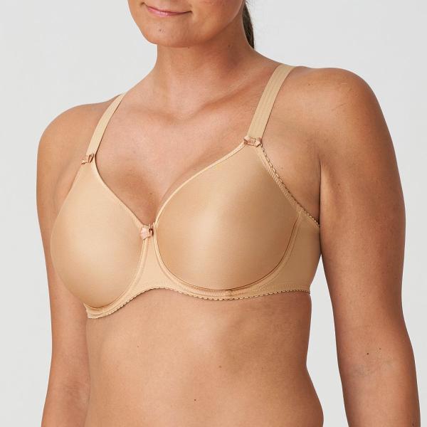 PrimaDonna Satin seamless wire bra B-H cup, color cognac