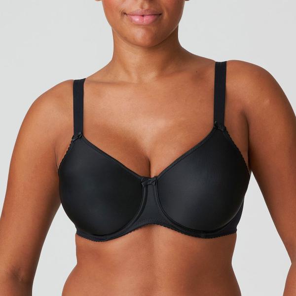 PrimaDonna Satin seamless wire bra B-H cup, color black - order in online  shop