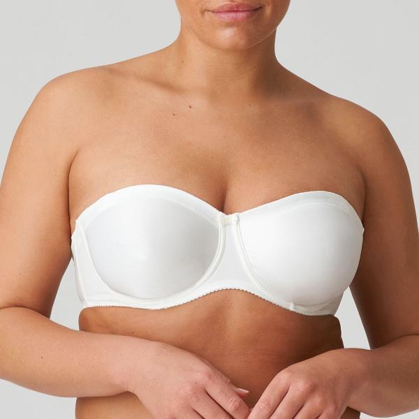 PrimaDonna Satin strapless wire bra, color natural