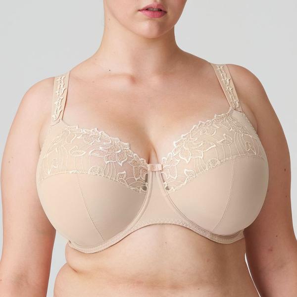 PrimaDonna Deauville full cup wire bra I-K cup, color caffe latte
