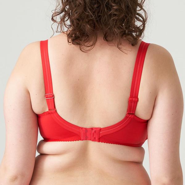 PrimaDonna Deauville deep plunge balcony, color scarlet