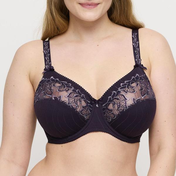 PrimaDonna Deauville comfort wire bra D-E cup, color amethyst gem