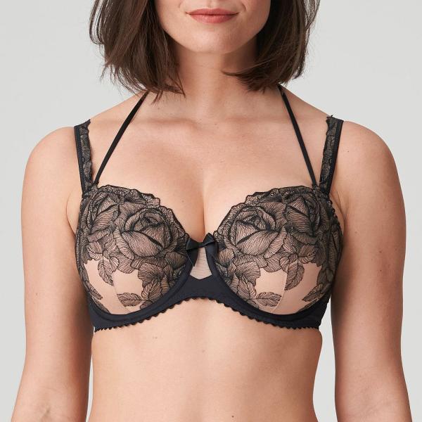 PrimaDonna Belgravia Außenträger Bügel BH vertikale Naht Cup C-G, Farbe schwarz