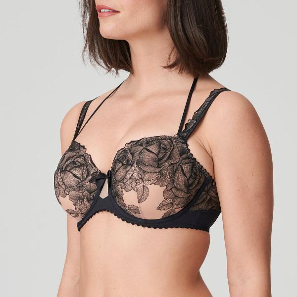 PrimaDonna Belgravia Außenträger Bügel BH vertikale Naht Cup C-G, Farbe schwarz