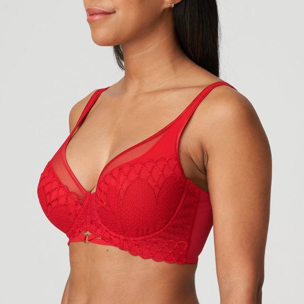 PrimaDonna Vya deep plunge balcony C-G cup, color strawberry kiss