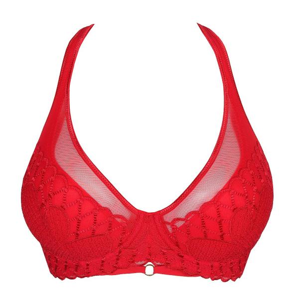 PrimaDonna Vya deep plunge balcony C-G cup, color strawberry kiss